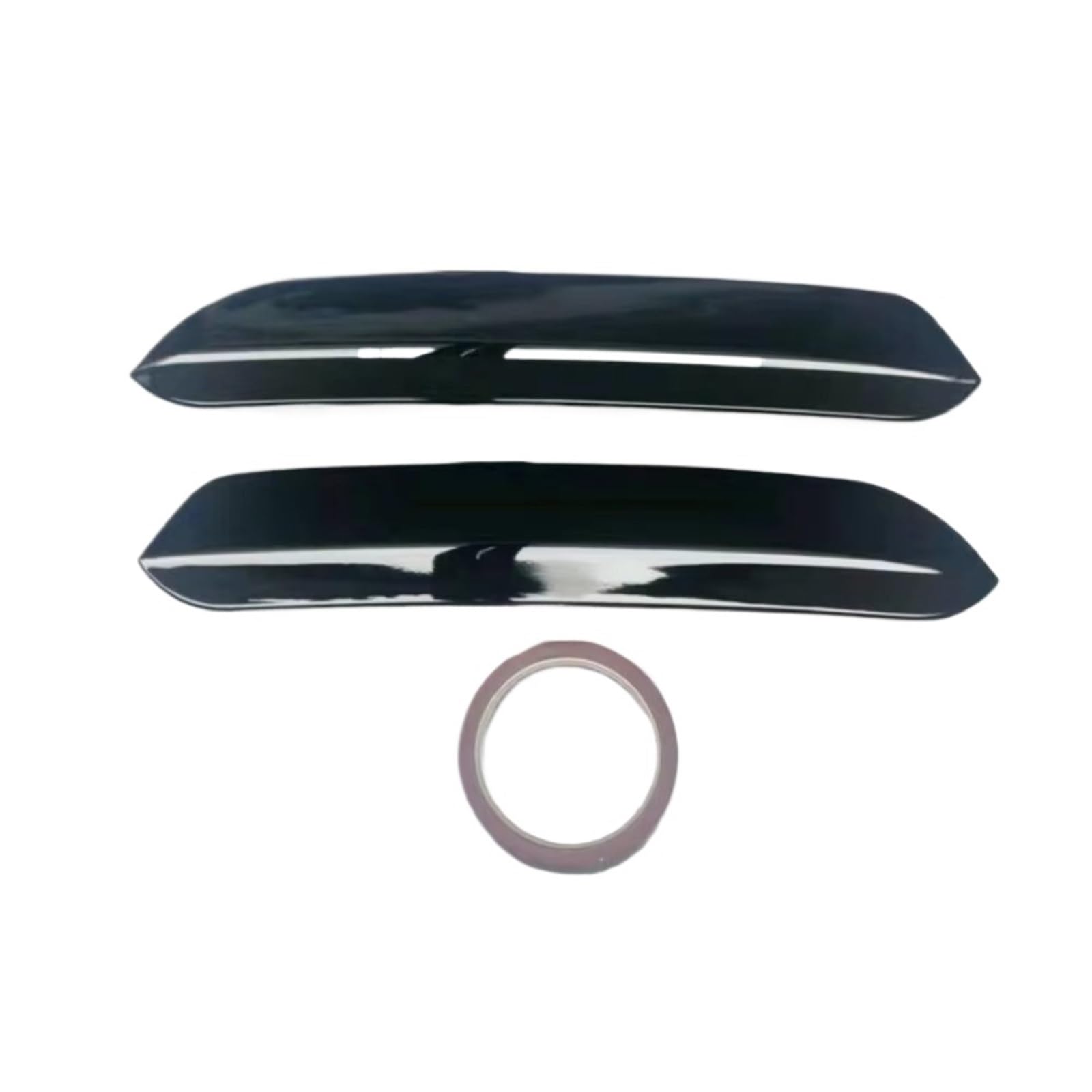 Auto Spoiler Flügel 2-teilig Für O-Stil Dachspoiler-Erweiterungen Klappen Heckflügel Passend Für VW Polo Für Golf 6 7 MK7 7.5 R Für GTI ABS Kfz-Spoiler(Black 2) von Sovxbgw