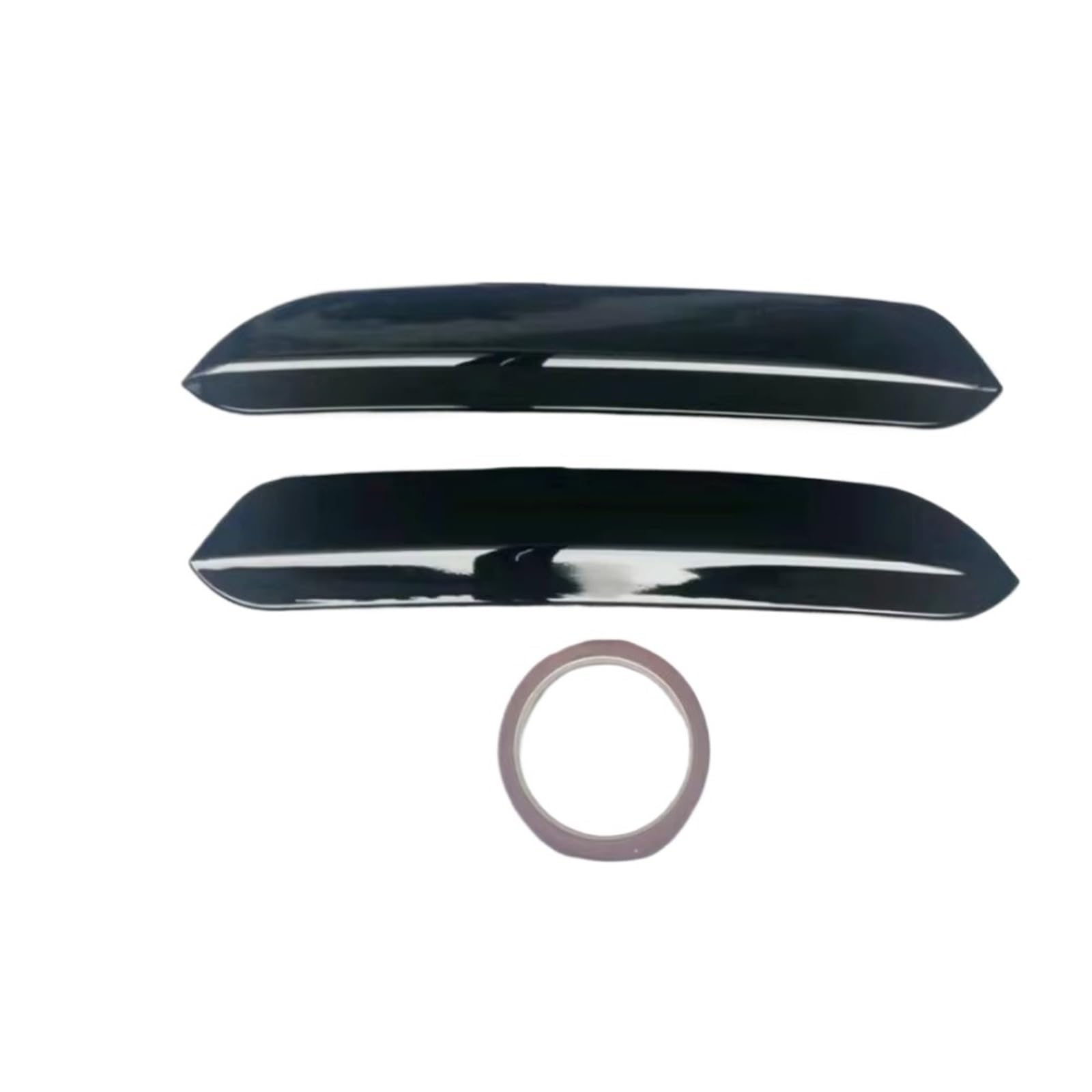 Auto Spoiler Flügel 2-teilig Für O-Stil Dachspoiler-Erweiterungen Klappen Heckflügel Passend Für VW Polo Für Golf 6 7 MK7 7.5 R Für GTI ABS Kfz-Spoiler(Black 3) von Sovxbgw