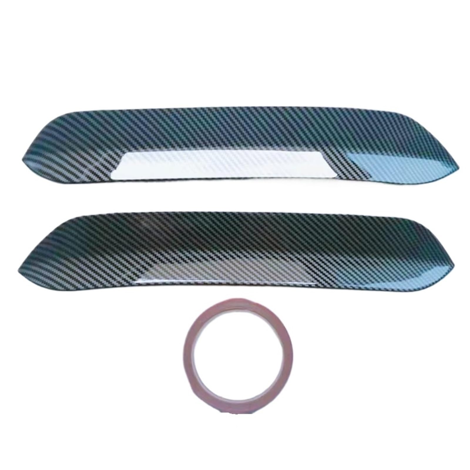 Auto Spoiler Flügel 2-teilig Für O-Stil Dachspoiler-Erweiterungen Klappen Heckflügel Passend Für VW Polo Für Golf 6 7 MK7 7.5 R Für GTI ABS Kfz-Spoiler(Carbon 1) von Sovxbgw