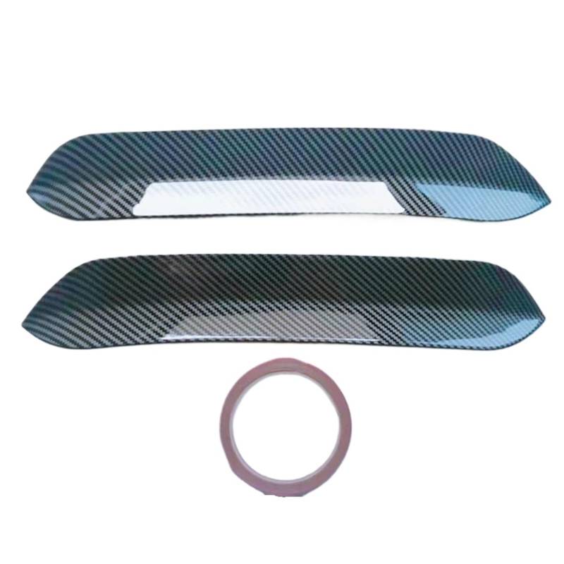 Auto Spoiler Flügel 2-teilig Für O-Stil Dachspoiler-Erweiterungen Klappen Heckflügel Passend Für VW Polo Für Golf 6 7 MK7 7.5 R Für GTI ABS Kfz-Spoiler(Carbon 1) von Sovxbgw