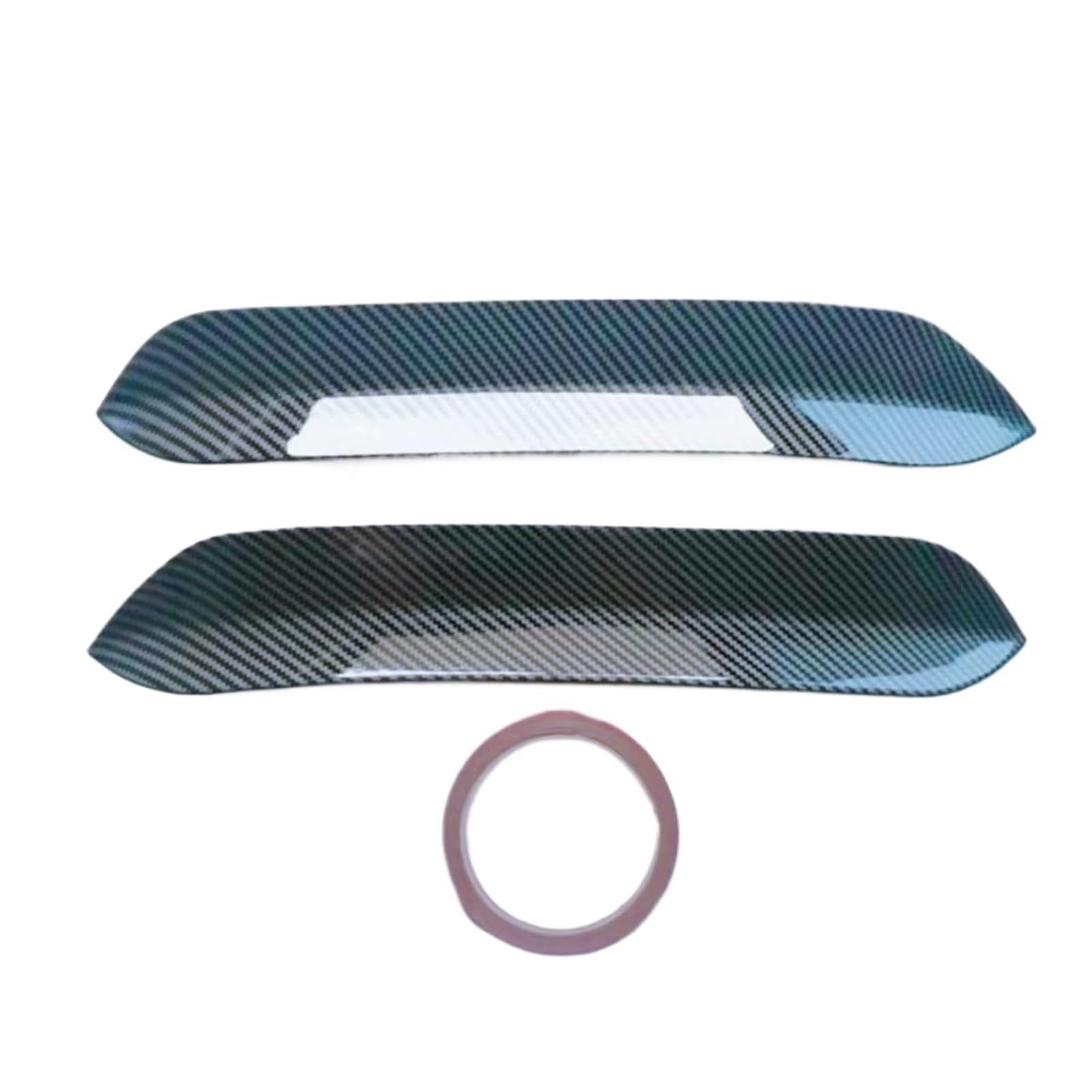 Auto Spoiler Flügel 2-teilig Für O-Stil Dachspoiler-Erweiterungen Klappen Heckflügel Passend Für VW Polo Für Golf 6 7 MK7 7.5 R Für GTI ABS Kfz-Spoiler(Carbon 3) von Sovxbgw