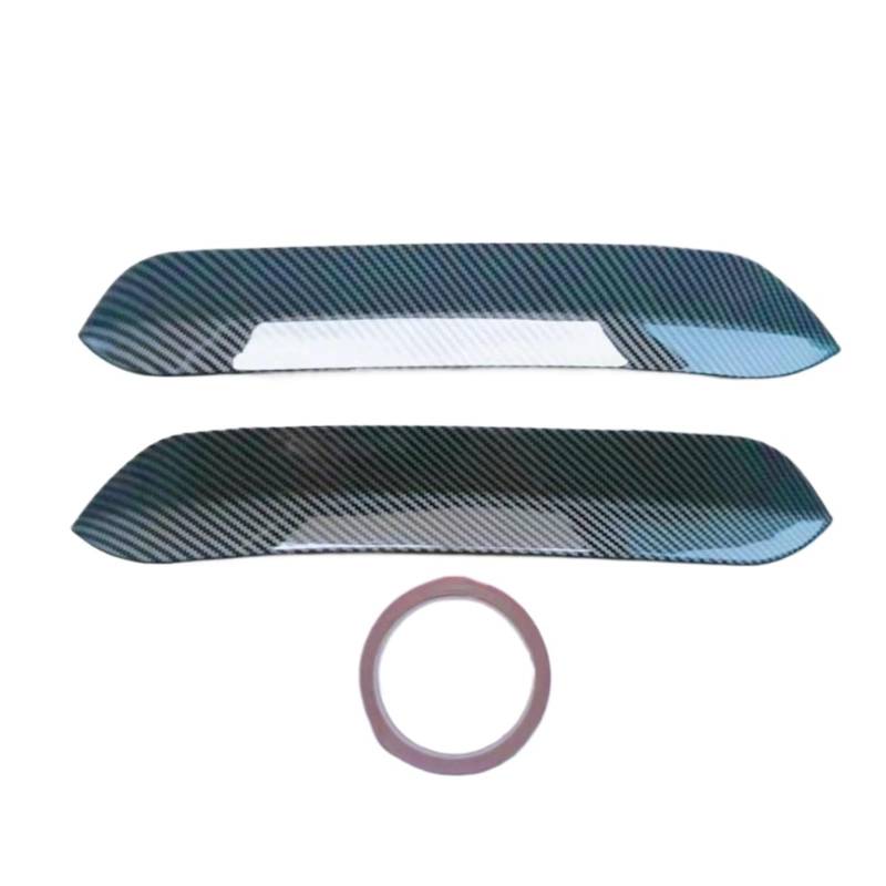 Auto Spoiler Flügel 2-teilig Für O-Stil Dachspoiler-Erweiterungen Klappen Heckflügel Passend Für VW Polo Für Golf 6 7 MK7 7.5 R Für GTI ABS Kfz-Spoiler(Carbon 3) von Sovxbgw