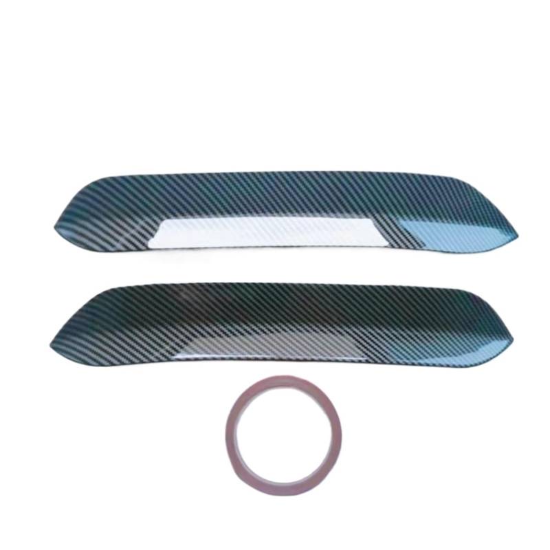 Auto Spoiler Flügel 2-teilig Für O-Stil Dachspoiler-Erweiterungen Klappen Heckflügel Passend Für VW Polo Für Golf 6 7 MK7 7.5 R Für GTI ABS Kfz-Spoiler(Carbon 4) von Sovxbgw