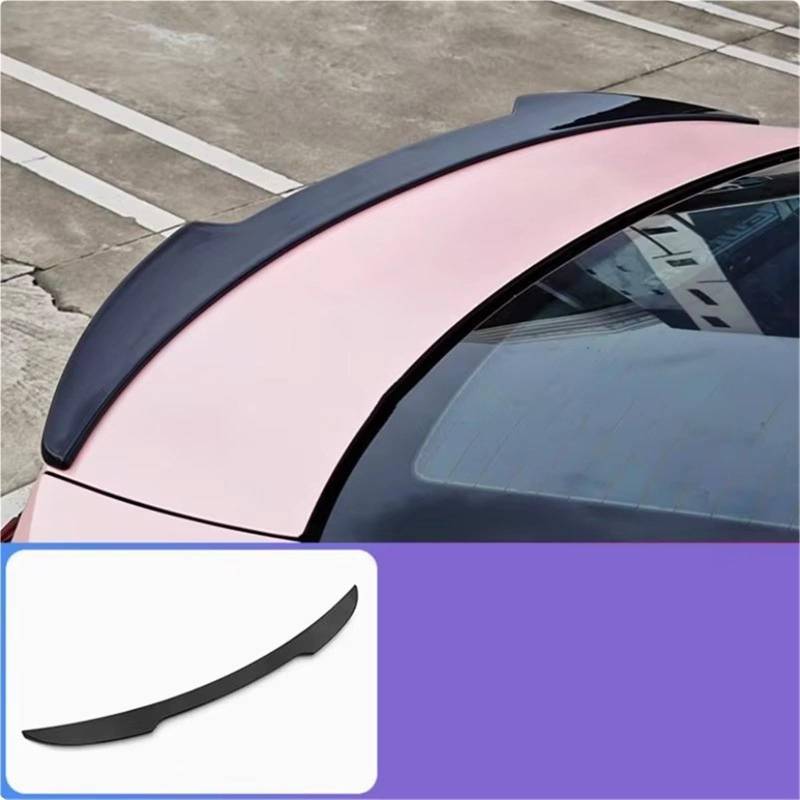 Auto Spoiler Flügel Auto Poof Heckspoiler Sport Druck Schwanz Flügel Abdeckung Stil Dekoration Für Gac Trumpchi Empow/Dodge Attitude 2021 + Kfz-Spoiler(3th Black) von Sovxbgw