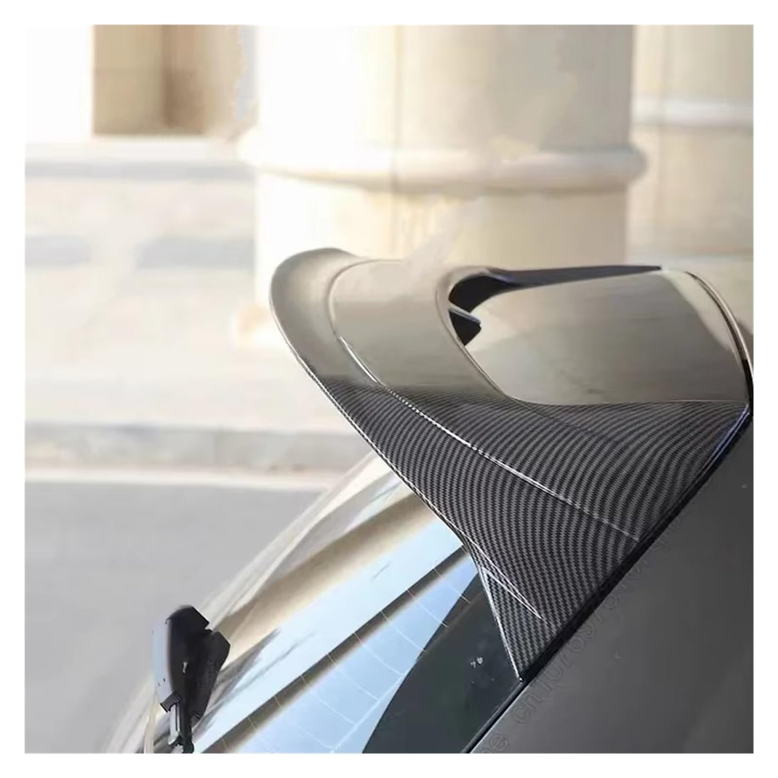 Auto Spoiler Flügel Dachspoilerflügel-Kit Tuning für VW für Golf 8 MK8 für GTI für GTD R 2020-2023 Auto-Heckkofferraum-Kofferraumspoilerflügel Kfz-Spoiler(Carbon Look) von Sovxbgw