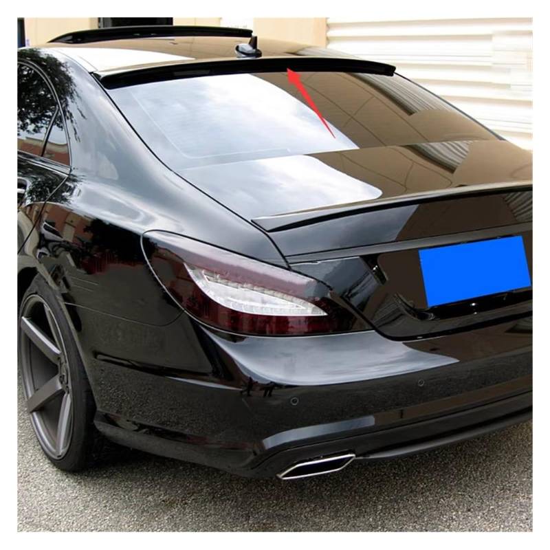 Auto Spoiler Flügel Für Benz W218 Spoiler 2012 2013-2017 W218 CLS300 CLS350 CLS63 ABS Kunststoff Primer Farbe Heckscheibe Dachspoiler Flügel Kfz-Spoiler(Unpainted) von Sovxbgw