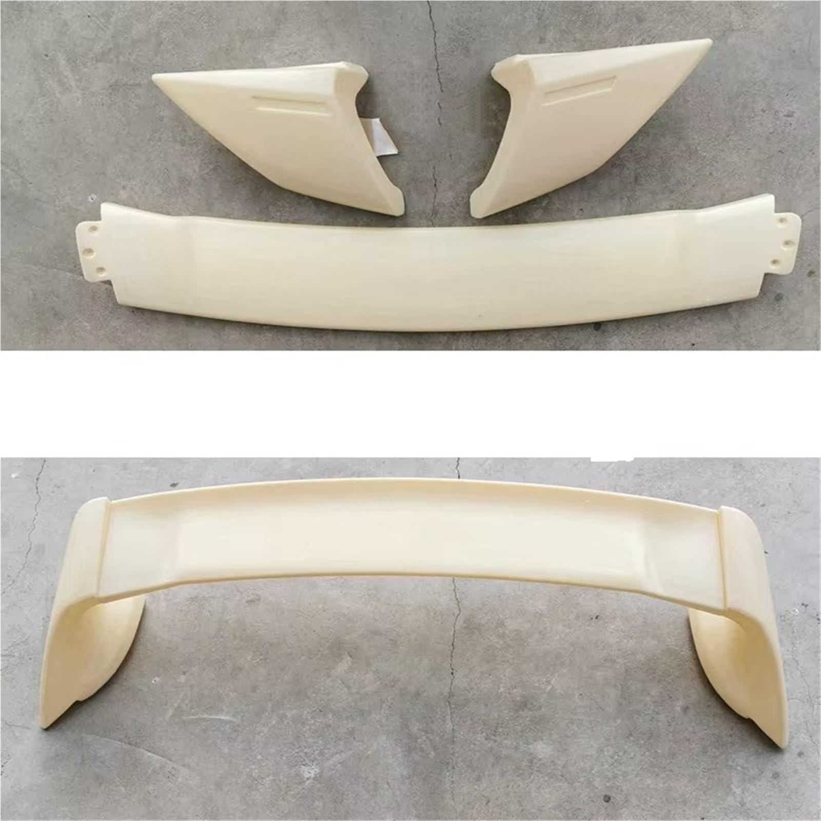 Auto Spoiler Flügel Für Mazda 3 ABS FD2 Spoiler 2006 2007 2008 2009 2010 2011 2012 2013 Auto Boot Abdeckung Hinten Flügel Kfz-Spoiler(Clear) von Sovxbgw