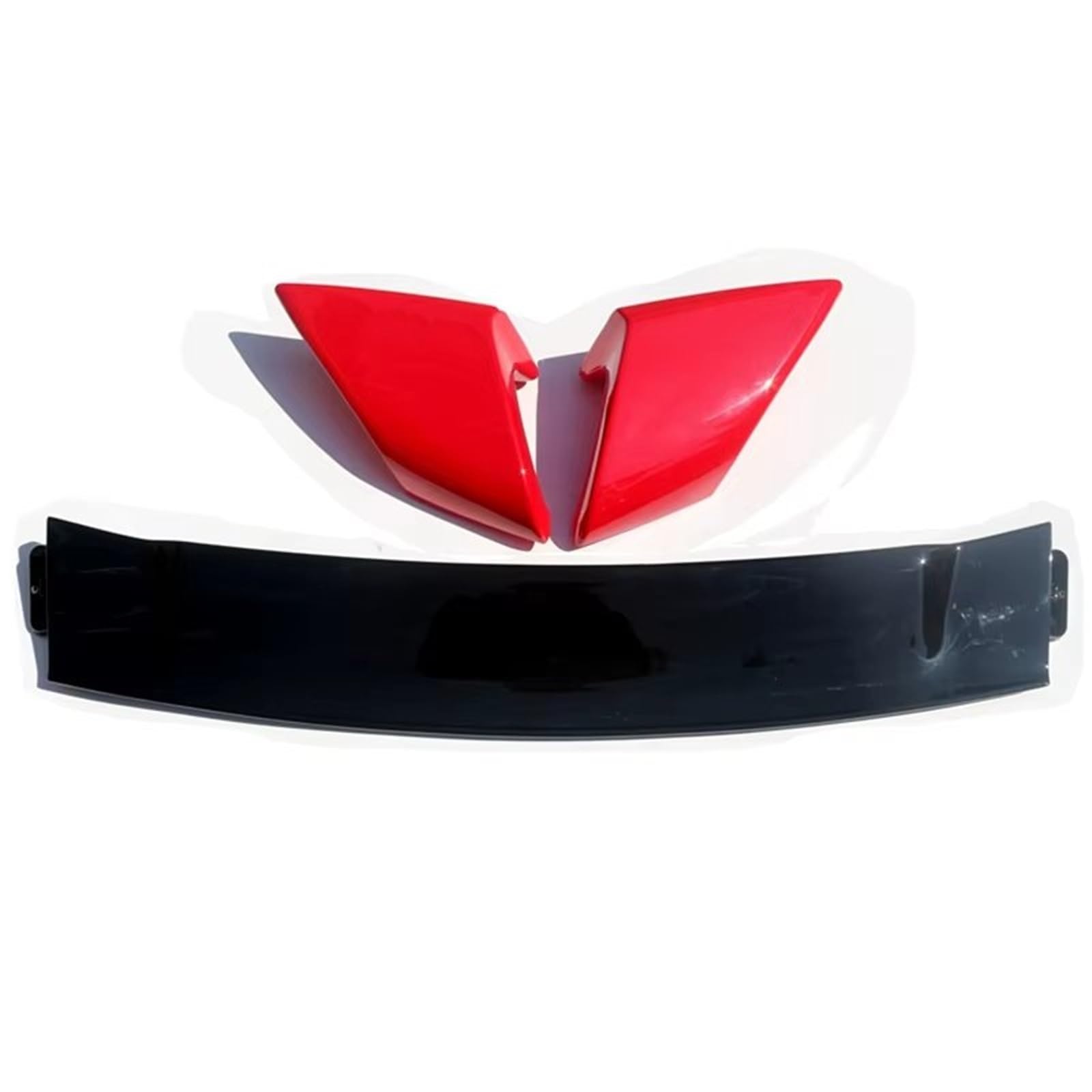 Auto Spoiler Flügel Für Mazda 3 ABS FD2 Spoiler 2006 2007 2008 2009 2010 2011 2012 2013 Auto Boot Abdeckung Hinten Flügel Kfz-Spoiler(Red) von Sovxbgw