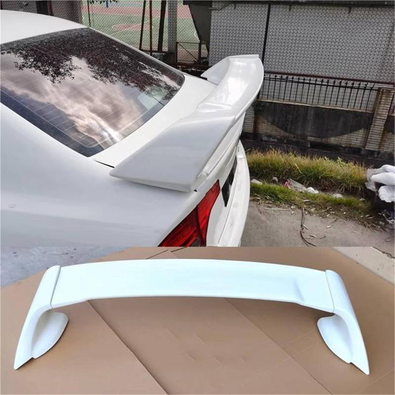 Auto Spoiler Flügel Für Mazda 3 ABS FD2 Spoiler 2006 2007 2008 2009 2010 2011 2012 2013 Auto Boot Abdeckung Hinten Flügel Kfz-Spoiler(White 1) von Sovxbgw