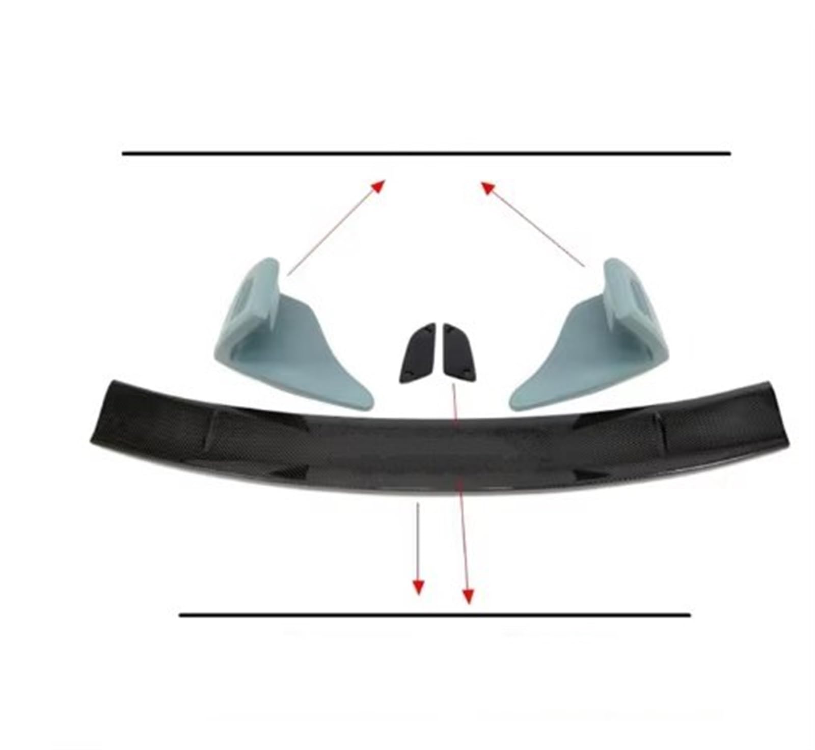 Auto Spoiler Flügel GT86/BRZ Rowen Stil Spoiler Für Toyota 86/BRZ Carbon & Fiber Stamm Spoiler Kfz-Spoiler(White) von Sovxbgw
