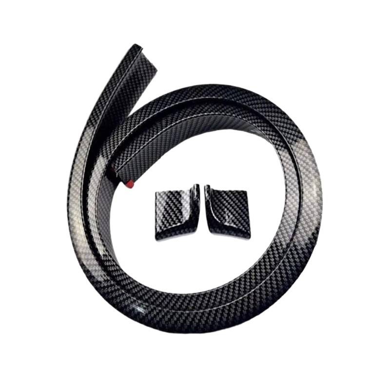 Auto Spoiler Flügel Universal 1,5 M Auto-Styling 5D Carbon Fiber Auto-Styling 5D Fiber Shiny Black Spoiler DIY Refit Spoiler Kfz-Spoiler(Carbon Fiber 3.5cm) von Sovxbgw