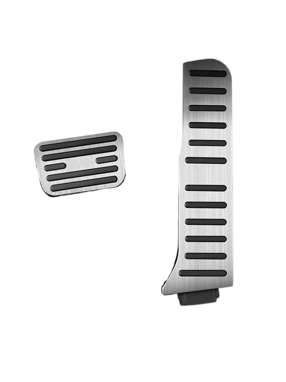 Fuß Pedalauflagen Für BYD Seal EV Auto-Beschleuniger-Bremspedale aus Aluminiumlegierung, rutschfeste Kraftstoff-Fußpedalabdeckungen, Zubehör Bremspedal Covers(Silver) von Sovxbgw