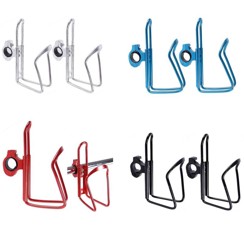 2X Flaschenhalter Trinkflaschenhalter Fahrrad Getränkehalter Dosenhalter F6, Farbe:2X Blau von Soytich