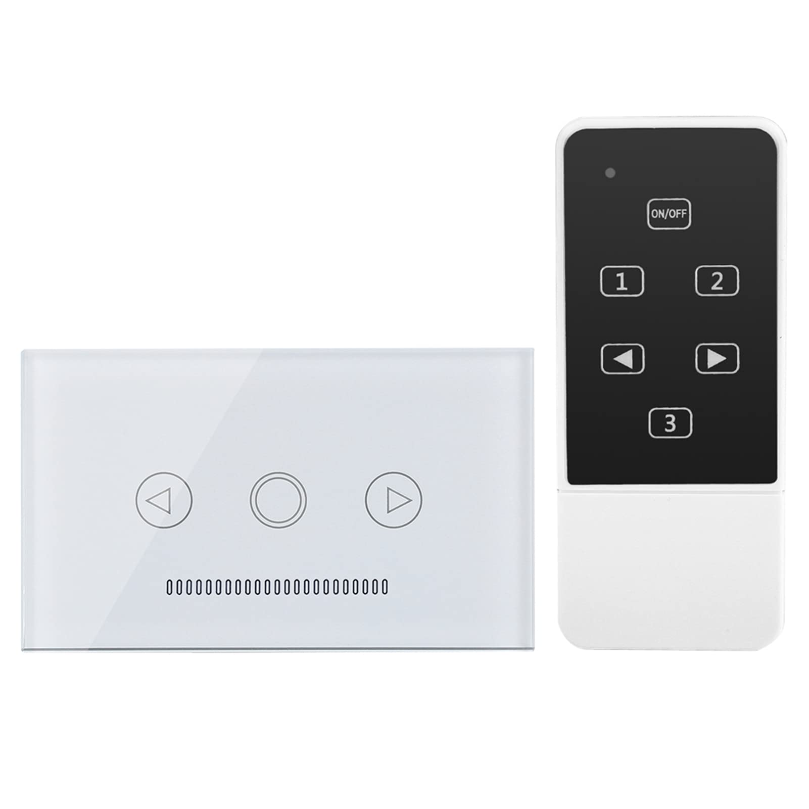 HF Wireless Touch Switch, Temperedglas -Panel, Überlastschutz, Fernbedienung, Importierte IC und Kapazitive Berührung für Alle Lampen (WHITE) von Spacnana