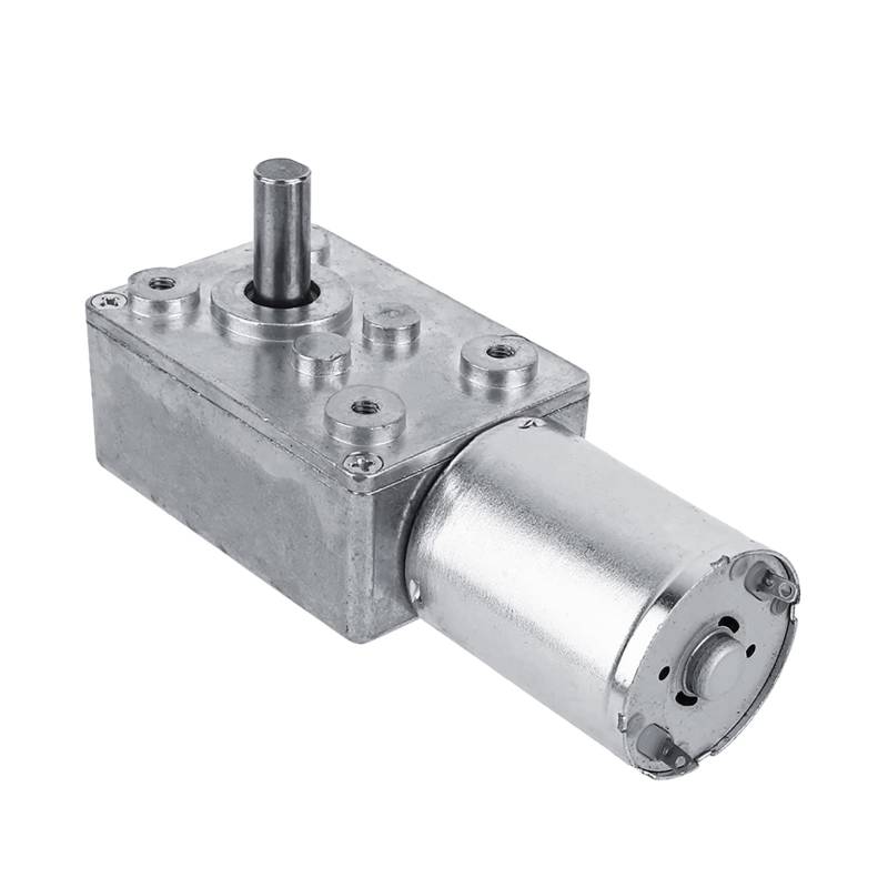 Reversibler Schneckengetriebemotor mit Hohem Drehmoment, 12 V DC-Untersetzungsgetriebemotor 40 U/min, Motorwelle Vertikal, für Fenster, Türöffner, Miniaturwinde (20RPM) von Spacnana