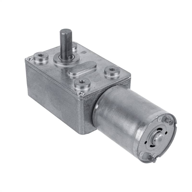 Reversibler Schneckengetriebemotor mit Hohem Drehmoment, 12 V DC-Untersetzungsgetriebemotor 40 U/min, Motorwelle Vertikal, für Fenster, Türöffner, Miniaturwinde (40RPM) von Spacnana