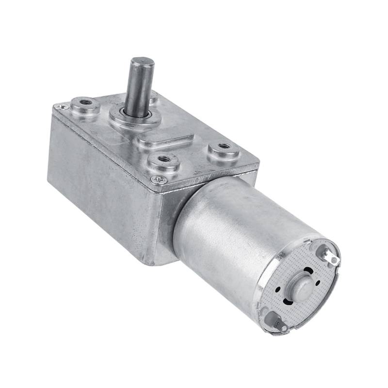Reversibler Schneckengetriebemotor mit Hohem Drehmoment, 12 V DC-Untersetzungsgetriebemotor 40 U/min, Motorwelle Vertikal, für Fenster, Türöffner, Miniaturwinde (5RPM) von Spacnana