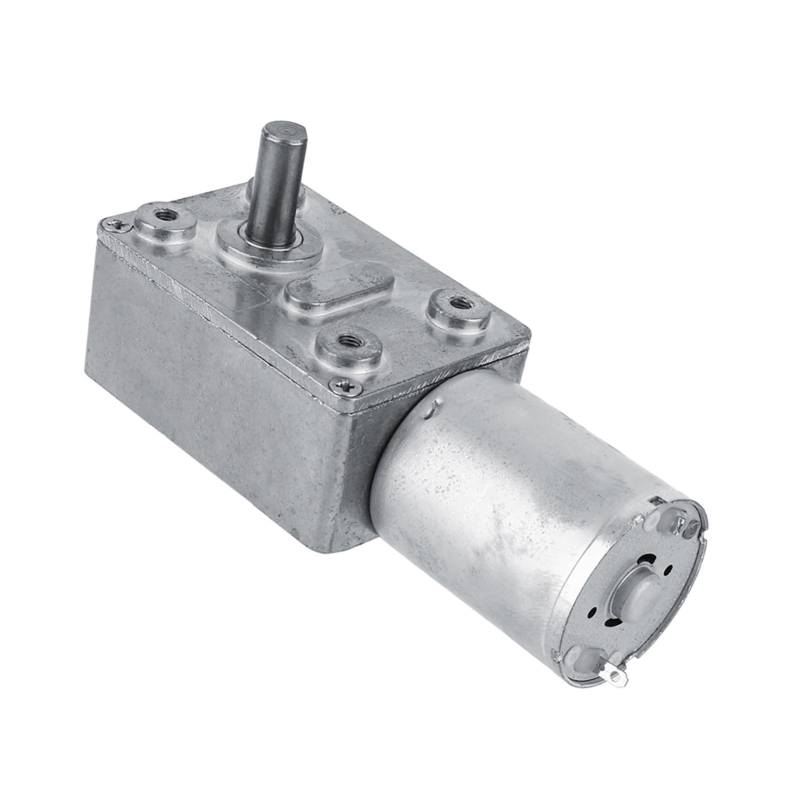 Reversibler Schneckengetriebemotor mit Hohem Drehmoment, 12 V DC-Untersetzungsgetriebemotor 40 U/min, Motorwelle Vertikal, für Fenster, Türöffner, Miniaturwinde (6RPM) von Spacnana