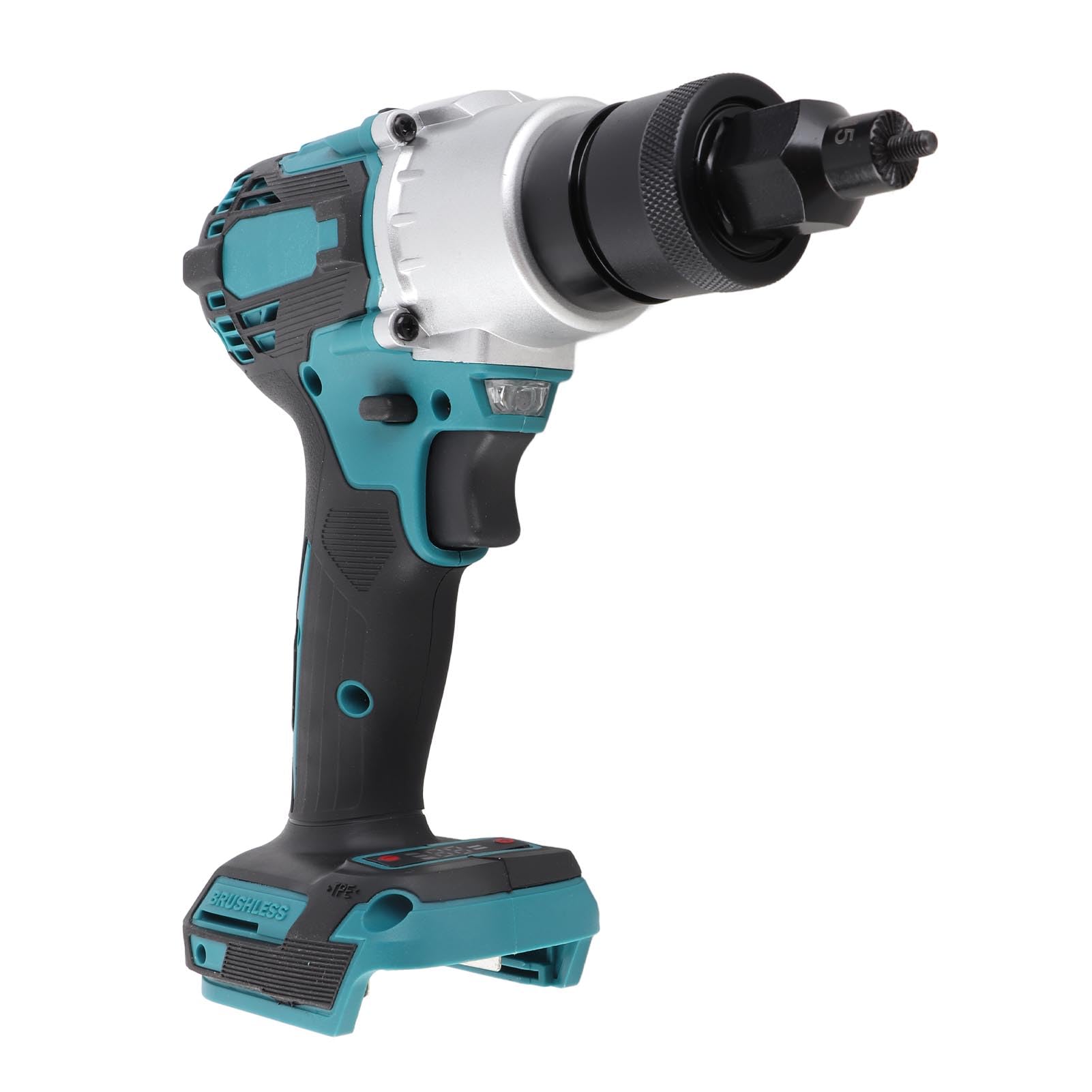 Spacnana Electric -Riveter, Elektromotion mit Mehreren Nietköpfen, Bürstenloser Elektrik -Nietmaschine mit Getriebeeinstellungsknopf und LED, Nietmuttern (Set e) von Spacnana