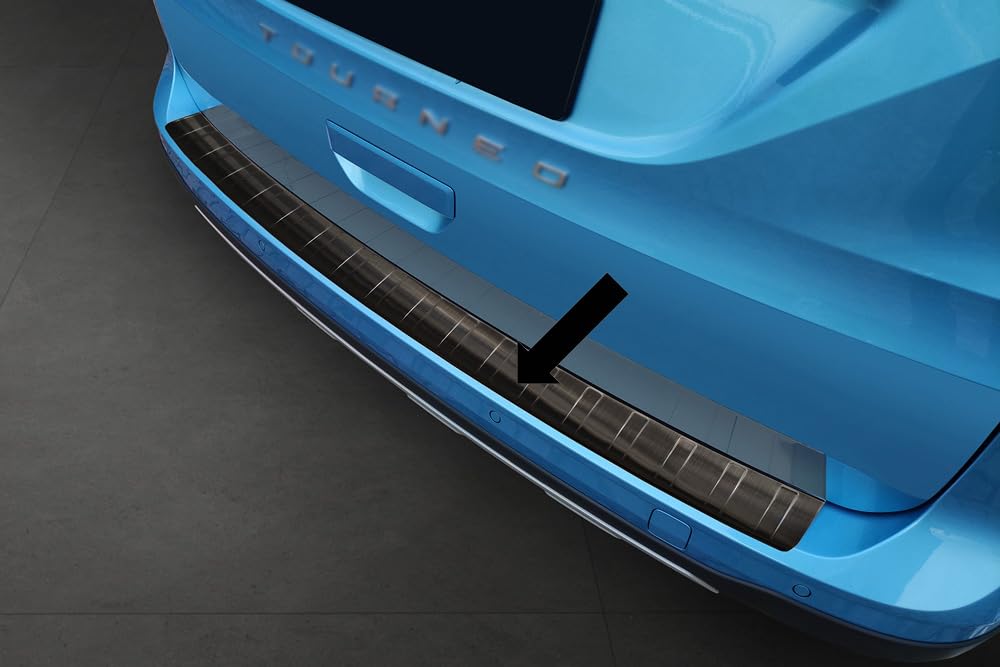 Ladekantenschutz Edelstahl schwarz Graphit kompatibel mit Ford Tourneo Connect III auch Grand ab 10.2021-3245274 von Spangenberg