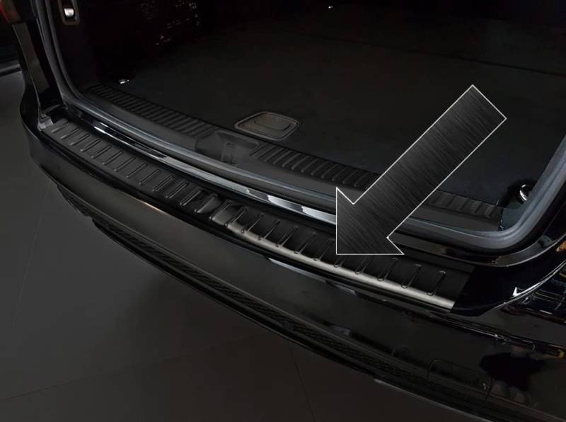 Ladekantenschutz Edelstahl schwarz Graphit kompatibel mit Mercedes C-Klasse T-Modell S205 Kombi ab Baujahr 09.2014-3245117 von Spangenberg