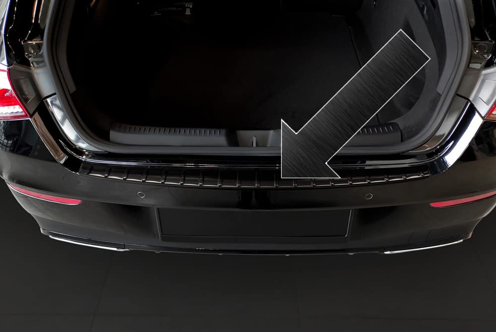Ladekantenschutz Edelstahl schwarz Graphit kompatibel mit Mercedes CLA II Shooting Brake Typ X118 ab Baujahr 08.2019-3245081 von Spangenberg