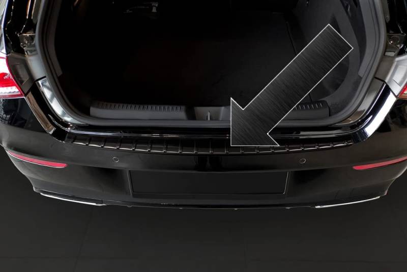 Ladekantenschutz Edelstahl schwarz Graphit kompatibel mit Mercedes CLA II Shooting Brake Typ X118 ab Baujahr 08.2019-3245081 von UNGROL