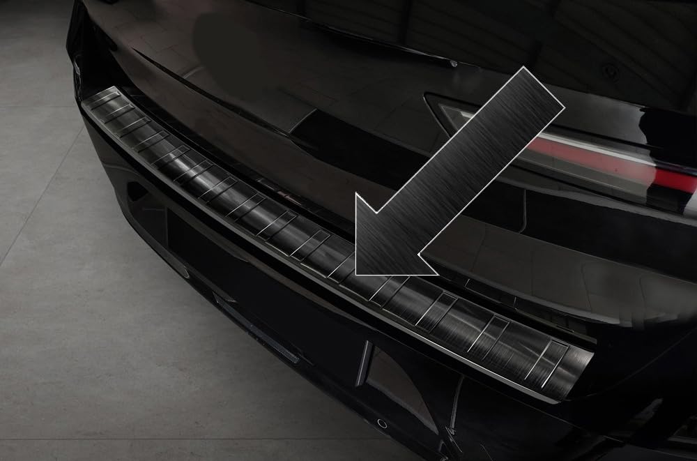Ladekantenschutz Edelstahl schwarz Graphit kompatibel mit Opel Astra L 5-Türer Schrägheck ab Baujahr 05.2022-3245261 von Spangenberg