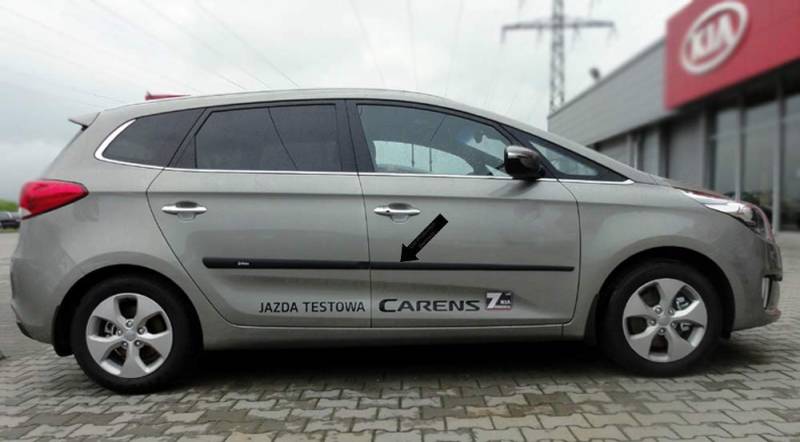 Seitenschutzleisten schwarz passend für Kia Carens IV Van Kombi 4.Generation ab Baujahr 03.2013- F16 (3700016) von Homry