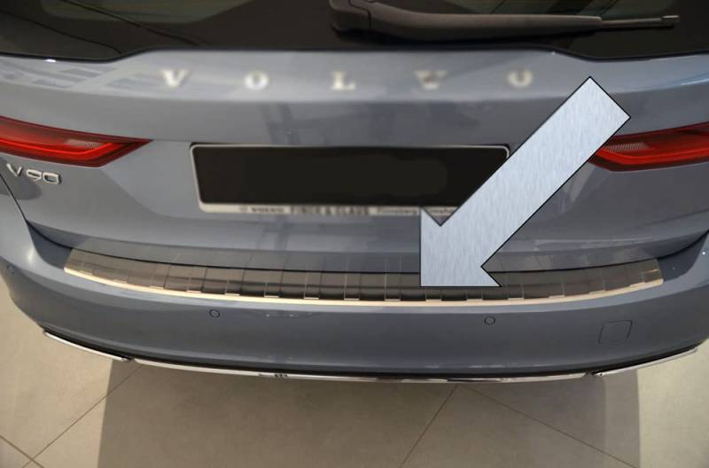 Spangenberg Edelstahl Ladekantenschutz passend für Volvo V90 II Kombi ab Baujahr 03.2016- Art. 3235578 von Homry