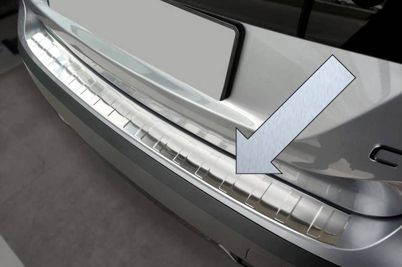 Ladekantenschutz Edelstahl Silber kompatibel mit Citroen C4 III 3. Generation auch e-C4 ab Baujahr 09.2020-3235759 von Homry