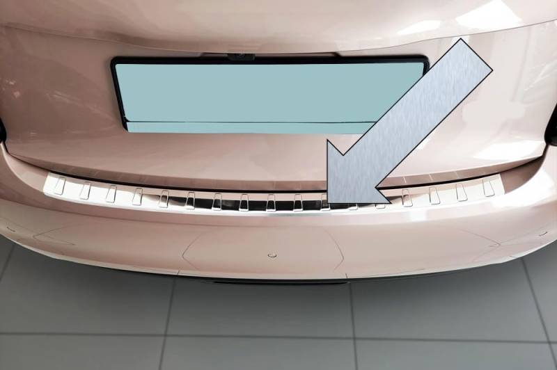 Ladekantenschutz Edelstahl Silber kompatibel mit FIAT 500e Elektro 3-Türer ab Baujahr 11.2020-3235899 von Spangenberg