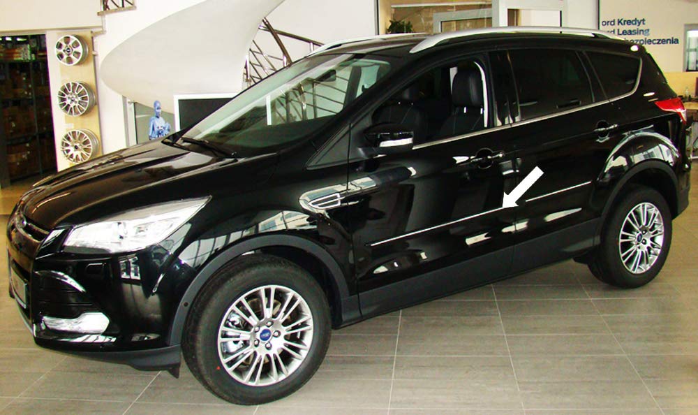 Spangenberg Seitenschutzleisten schwarz passend für Ford Kuga II SUV Kombi 2. Generation ab Baujahr 01.2013- F23 (3700023) von Spangenberg