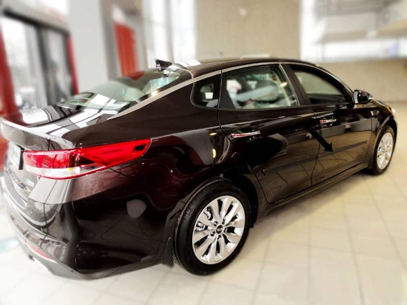 Seitenschutzleisten schwarz passend für Kia Optima IV Limousine Typ JF ab 12.2015- F16/20 (3701620) von Spangenberg