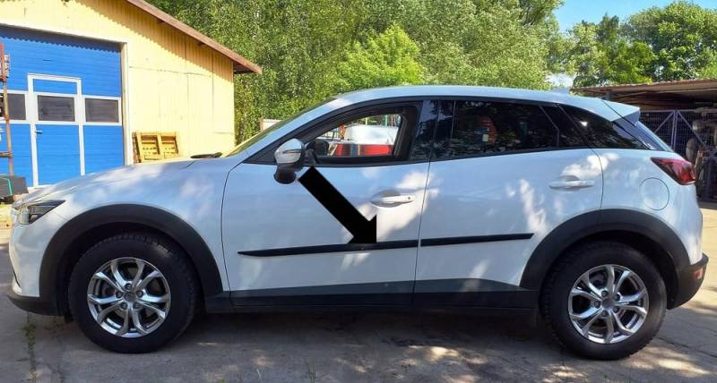 Spangenberg Seitenschutzleisten schwarz kompatibel mit Mazda CX-3 ab Baujahr 03.2015- F36 3700036 von Lupsty
