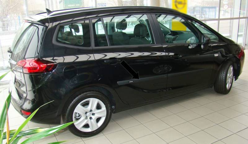 Seitenschutzleisten schwarz passend für Opel Zafira Tourer C P12 Kombi ab 10.2011- F14/16 (3701416) von Spangenberg
