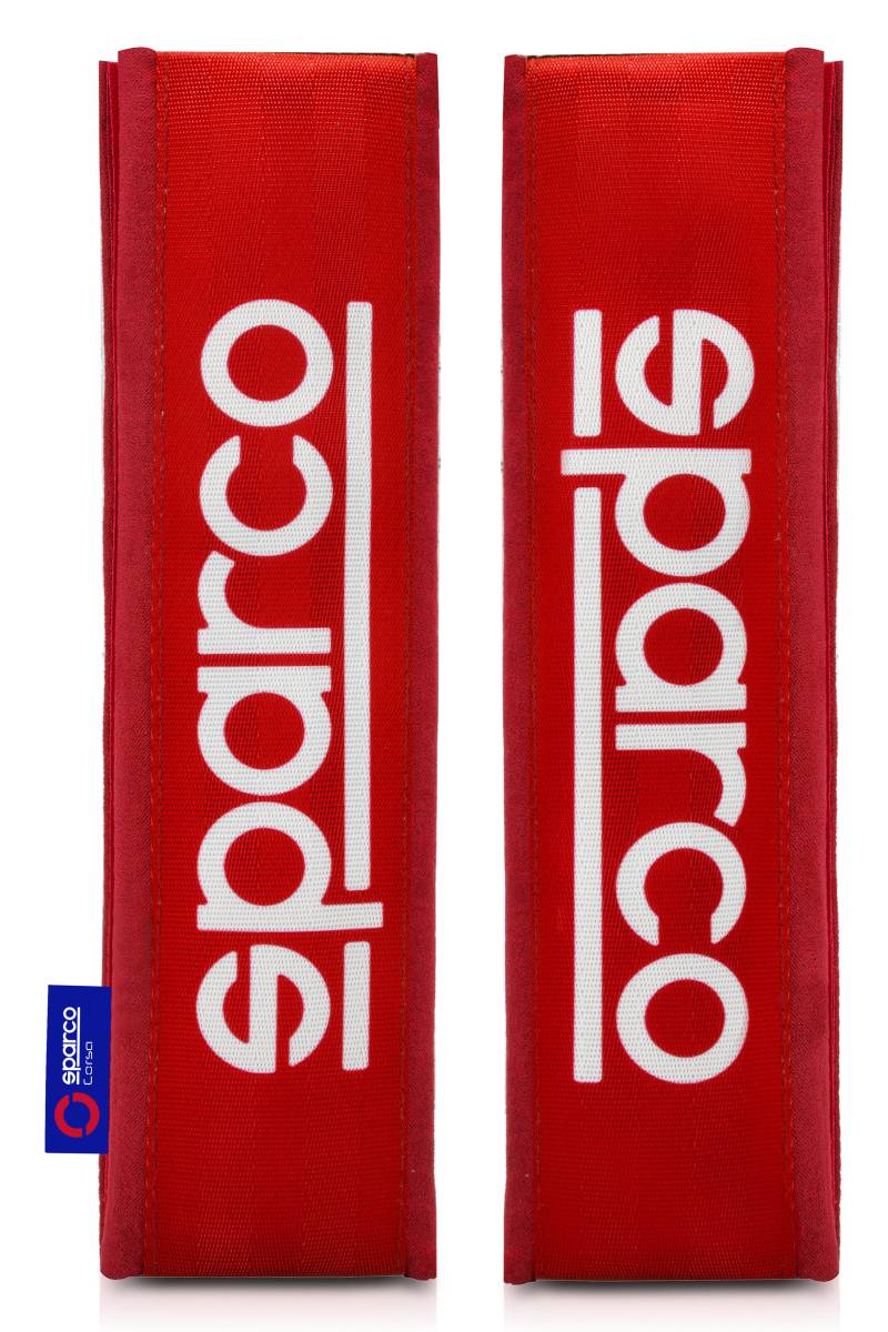 Gurtpolster von Sparco, rot, 2 Stück von Sparco