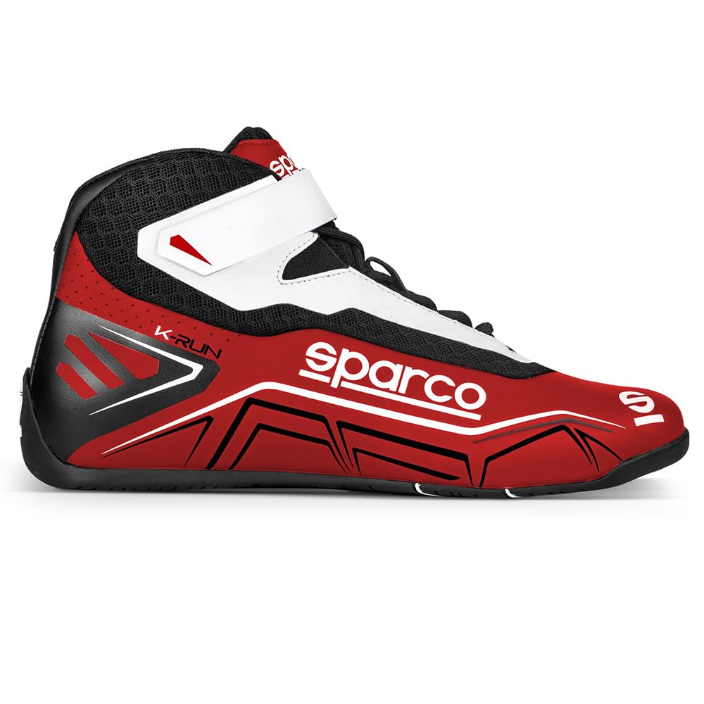 Sparco K-Run Schuhe GRÖSSE 41 EU, Schwarz/Fluo, Rot Weiß von Sparco