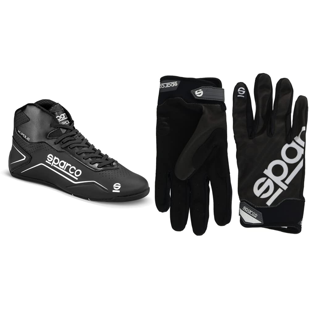 Kart Schuhe K-Pole GRÖSSE 43 SCHWARZ/B & 002093NR2M Handschuhe Meca 3 Tg. M, Schwarz, M Kart Schuhe K-Pole GRÖSSE 43 SCHWARZ/B & 002093NR2M Handschuhe Meca 3 Tg. M, Schwarz, M von Sparco