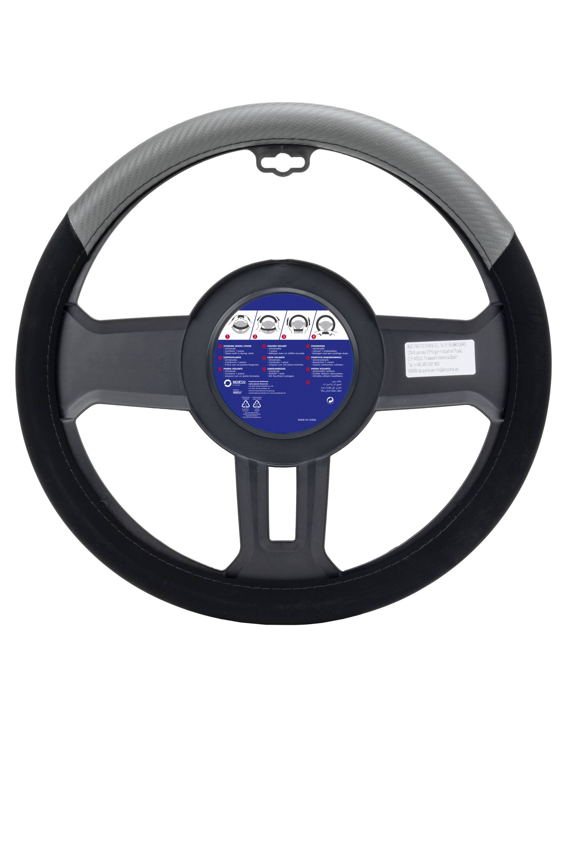 Lenkradhülle S122 von Sparco, schwarz, 1 Stück Lenkradhülle S122 von Sparco, schwarz, 1 Stück von Sparco