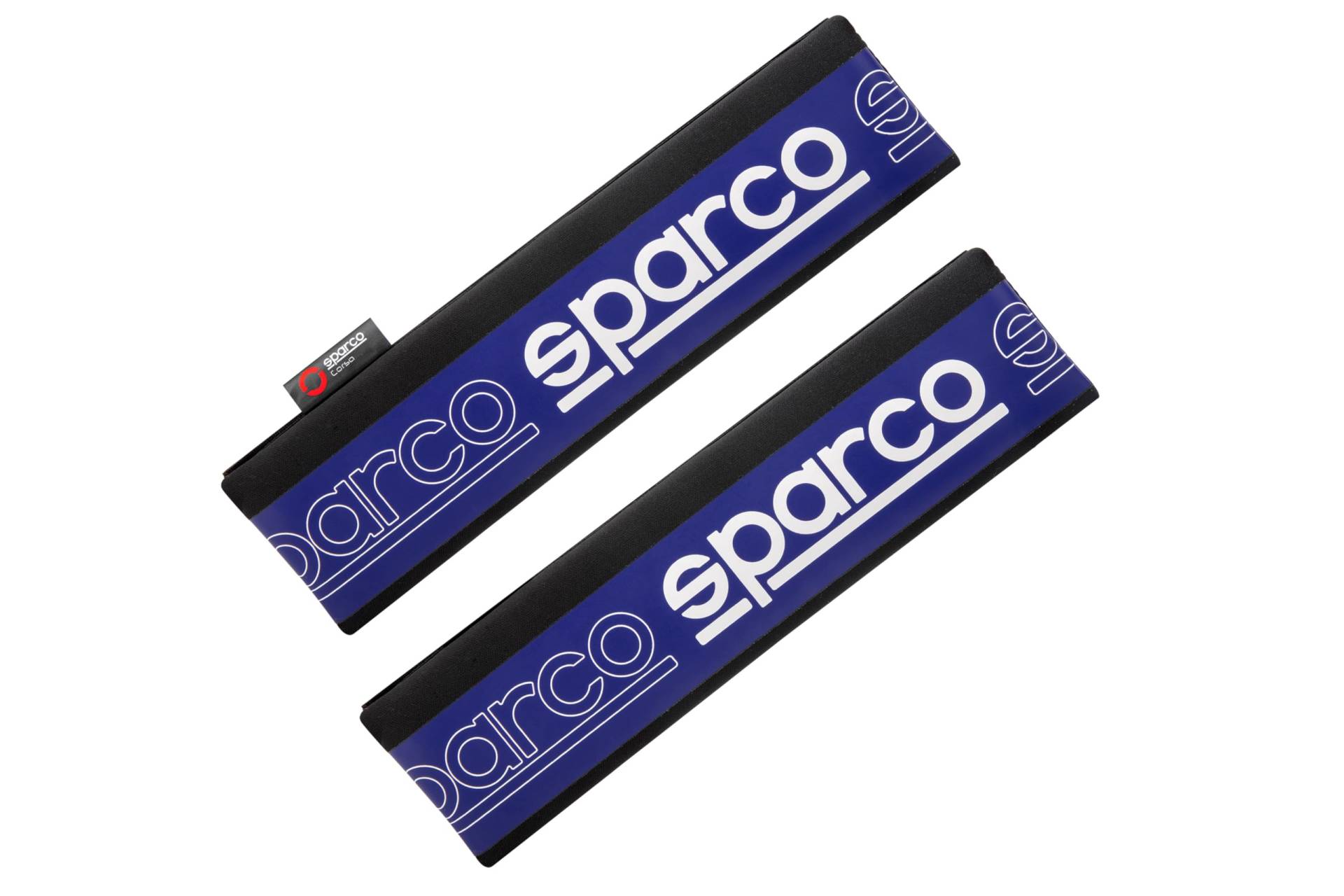 SPARCO 2er Set New SPC Belt Pads Schwarz/Blau Universal von Sparco