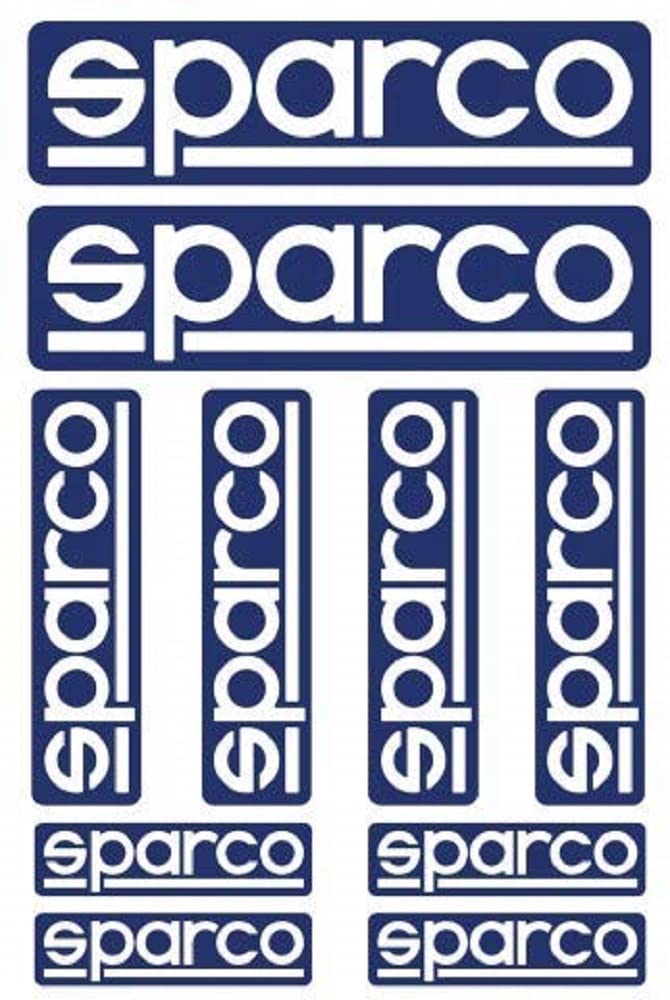 SPARCO Kit 10 Pegatinas Blau von Sparco