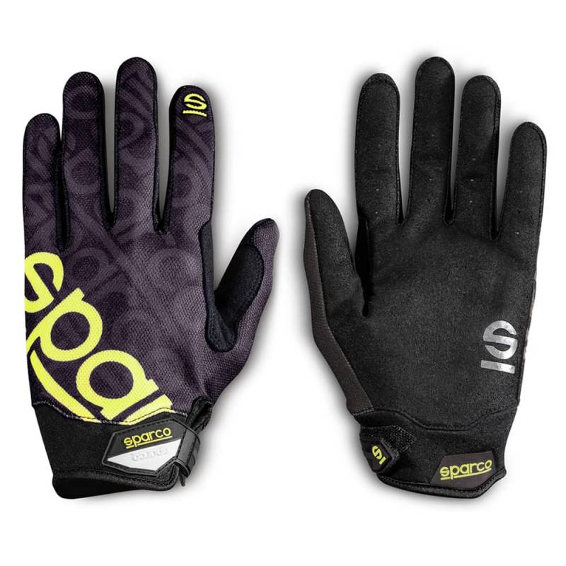 SPARCO MECA 3 HANDSCHUHE GRÖSSE 12 (XL) SCHWARZ/GELB von Sparco