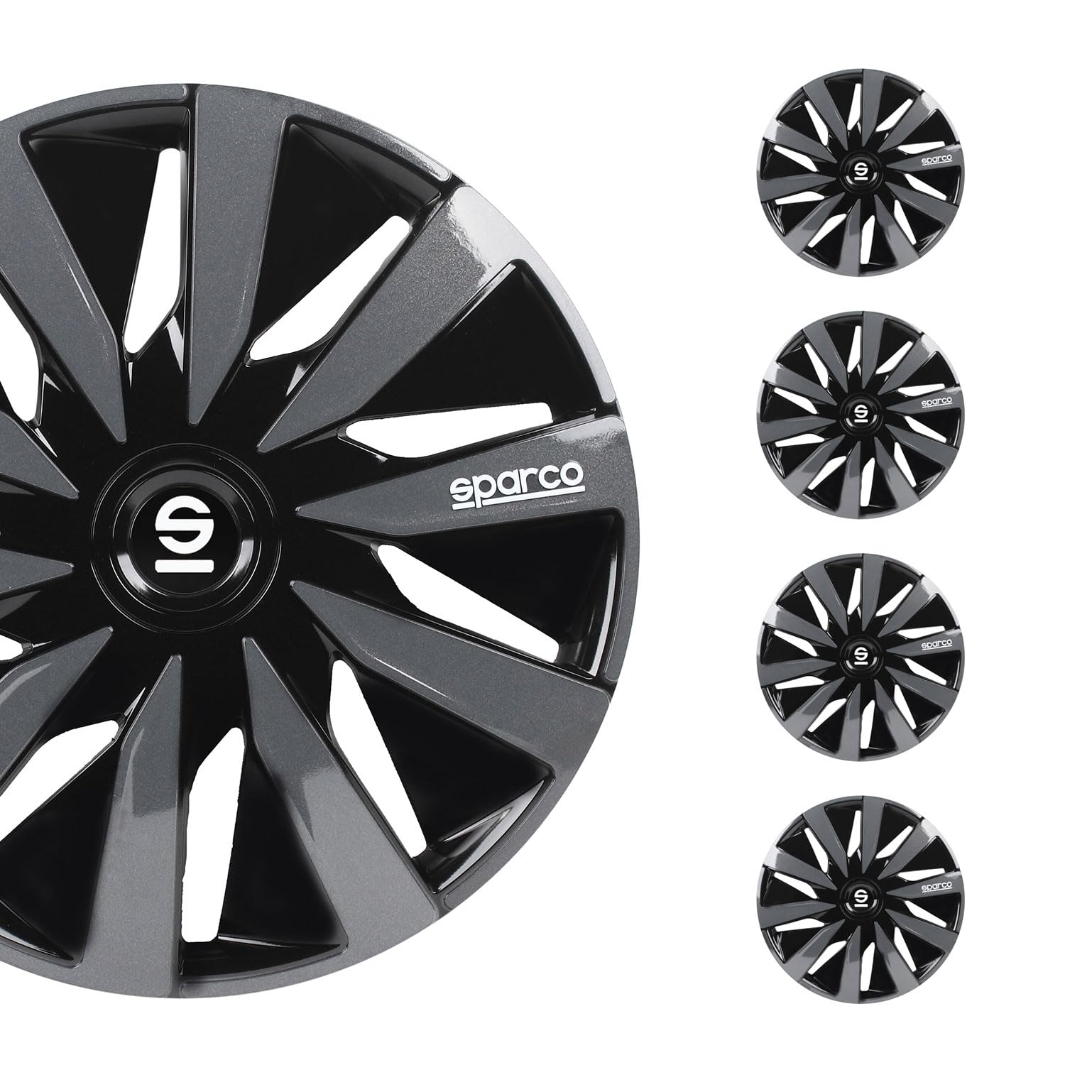Sparco SPC1591BKGR wheel covers Lazio 15-inch black/grey Sparco SPC1591BKGR wheel covers Lazio 15-inch black/grey von Sparco