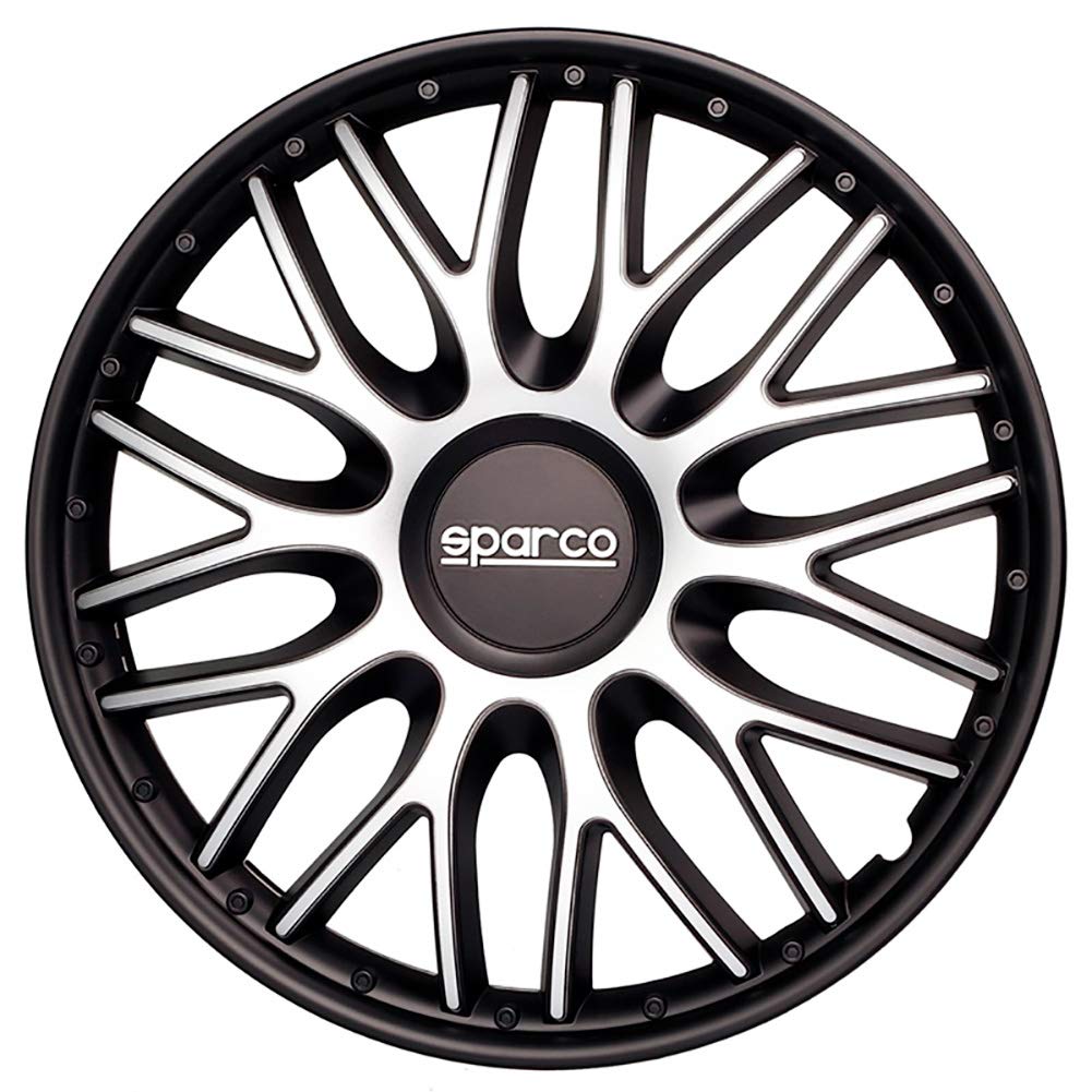 Sparco Satz Radzierblenden Roma 15-Zoll Silber/Schwarz Sparco Satz Radzierblenden Roma 15-Zoll Silber/Schwarz von Sparco