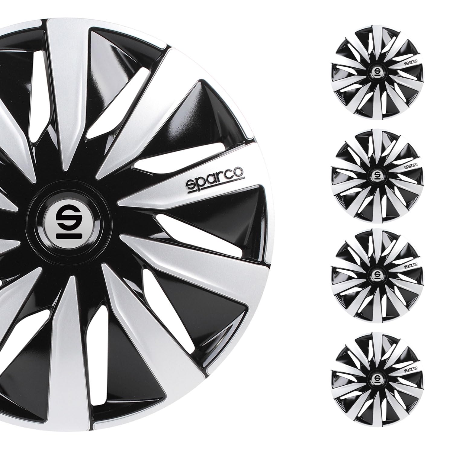 Satz Sparco Radzierblenden Lazio 16-Zoll Schwarz/Silber Satz Sparco Radzierblenden Lazio 16-Zoll Schwarz/Silber von Sparco