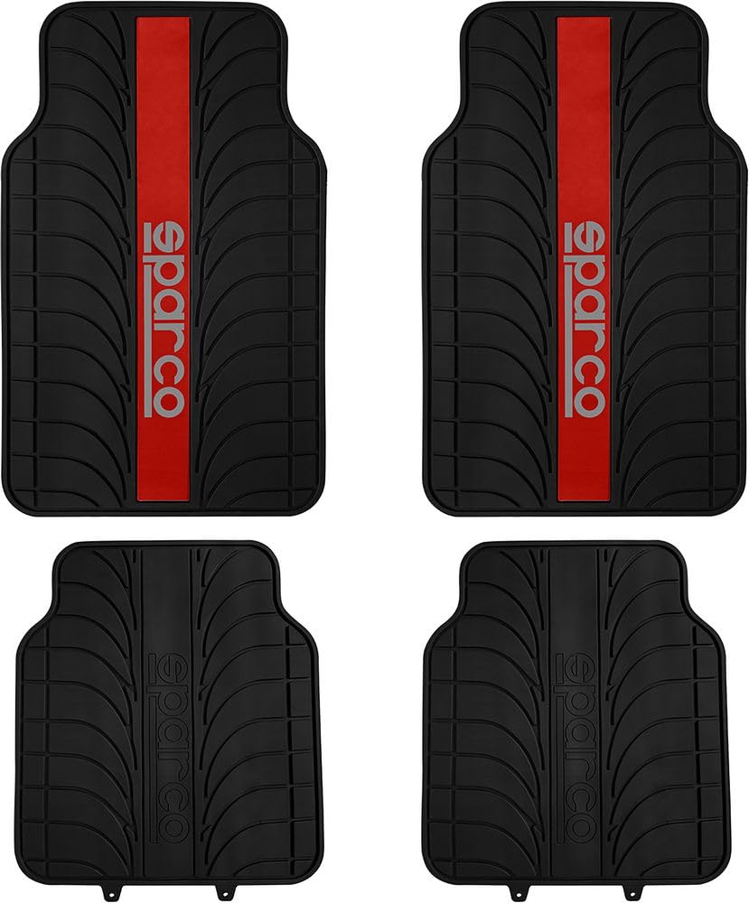 SPARCO SPC1913RS Teppiche SPC rote streifen PVC/LATEX 4 STÜC, Red, Set of 4 SPARCO SPC1913RS Teppiche SPC rote streifen PVC/LATEX 4 STÜC, Red, Set of 4 von Sparco