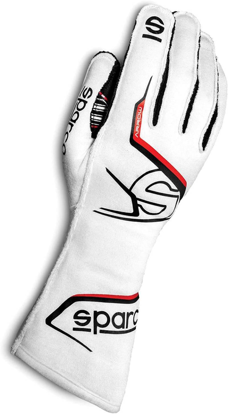 Sparco RUSH 2020 HANDSCHUHE GRÖSSE 13, 7 ,Weiß / Schwarz von Sparco