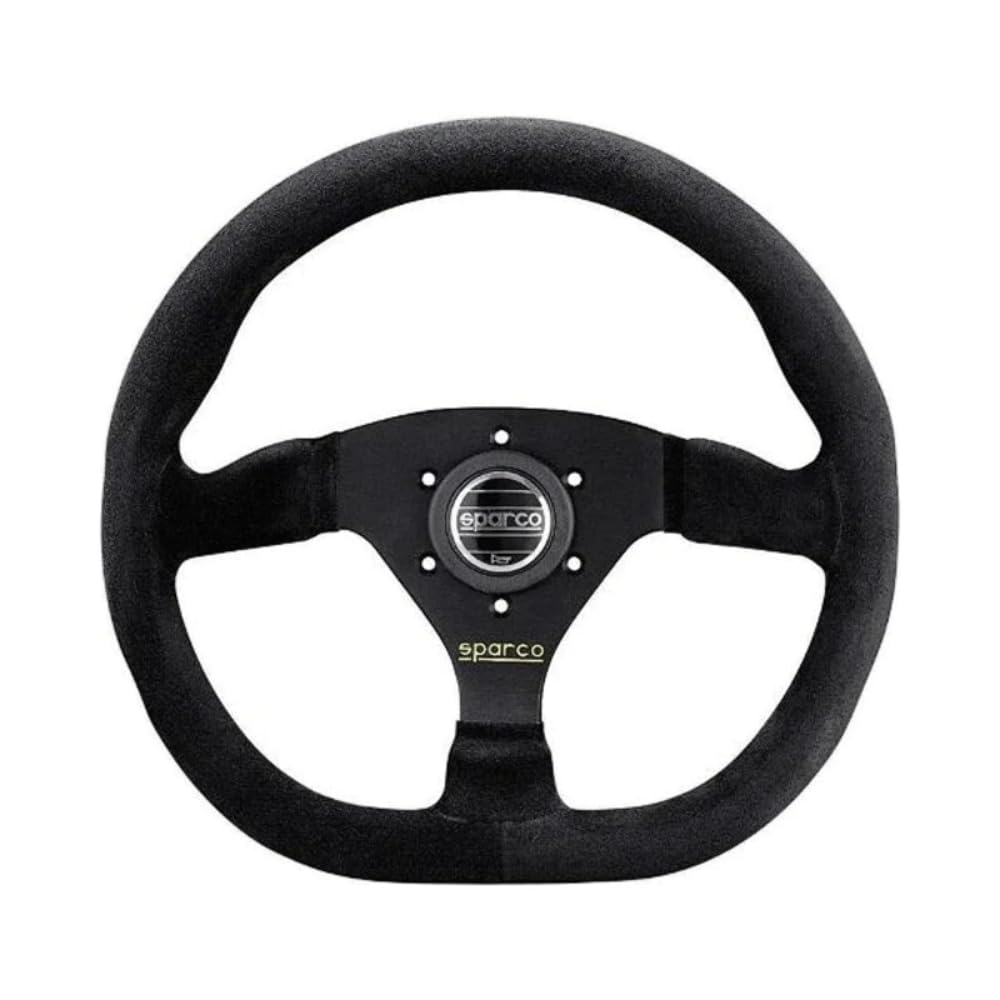Sparco Universelles Sportlenkrad 'L360 Flat' - Schwarz Wildleder - Diameter 330mm Sparco Universelles Sportlenkrad 'L360 Flat' - Schwarz Wildleder - Diameter 330mm von Sparco