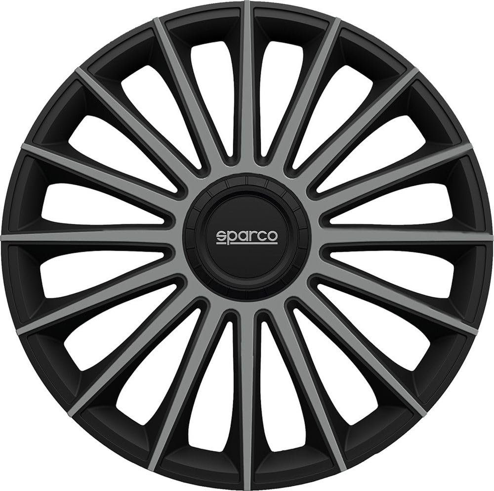 Sparco Corsa Satz von 4 Radkappen 14 "Zoll Treviso Auto Radkappen SPC1493BKGR schwarz grau Sparco Corsa Satz von 4 Radkappen 14 "Zoll Treviso Auto Radkappen SPC1493BKGR schwarz grau von Sparco
